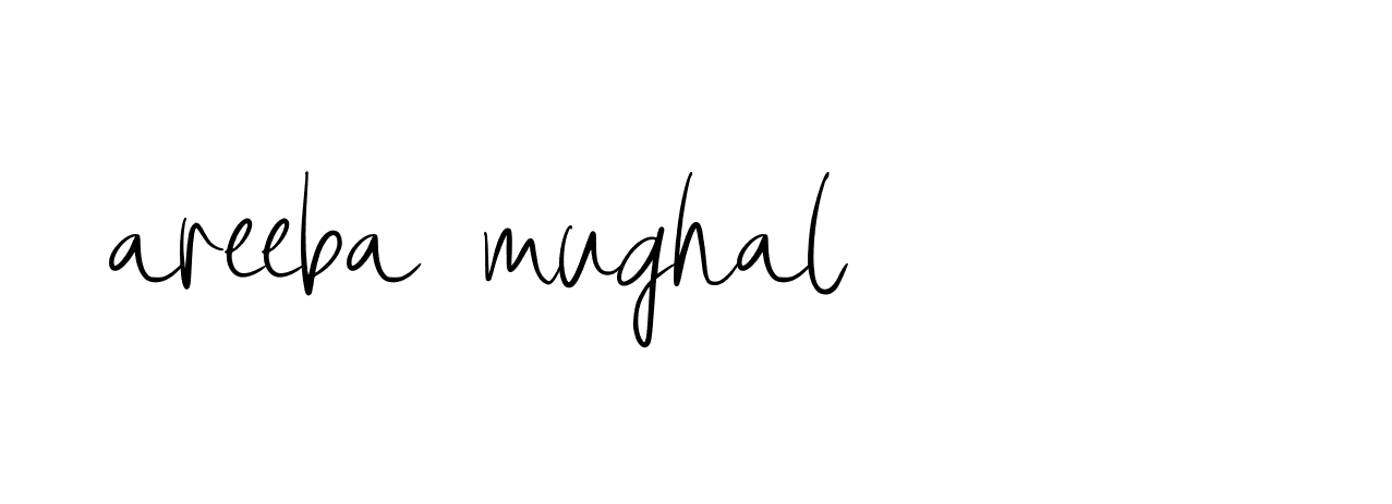 Signature of areeba-mughal