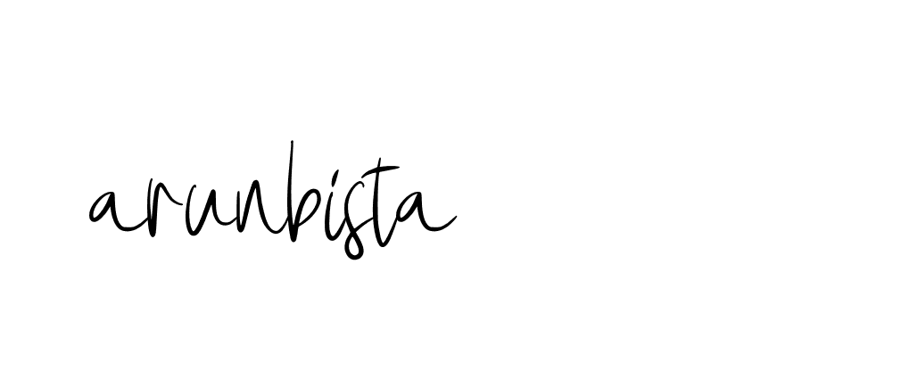 Signature of arunbista