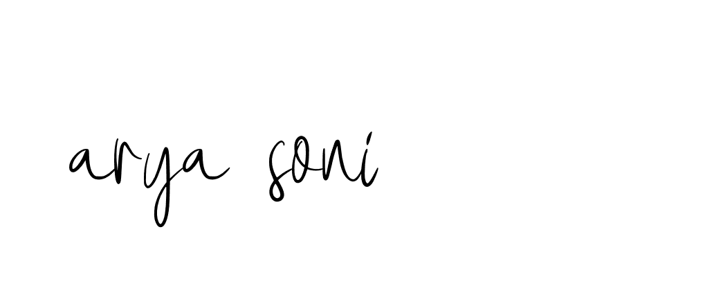 Signature of arya-soni