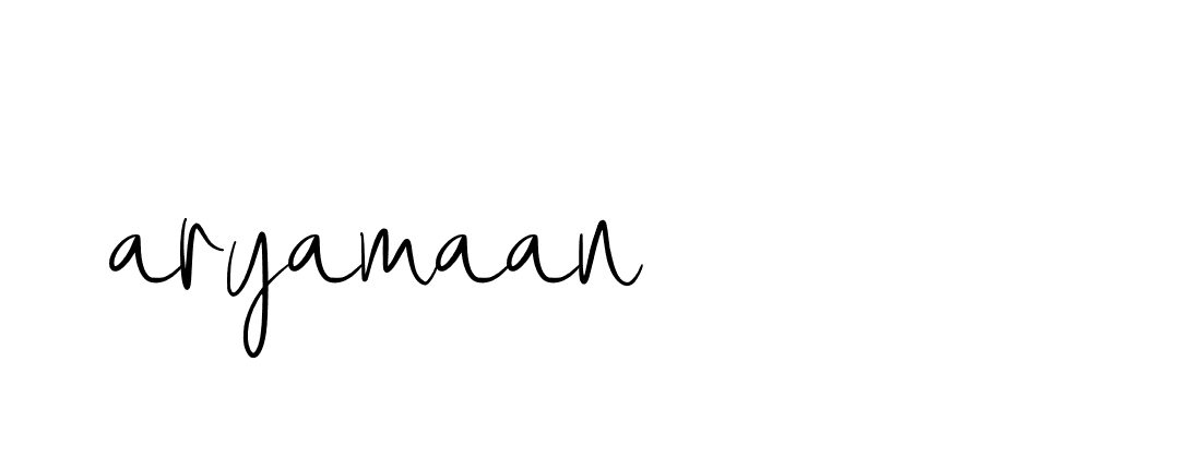 Signature of aryamaan