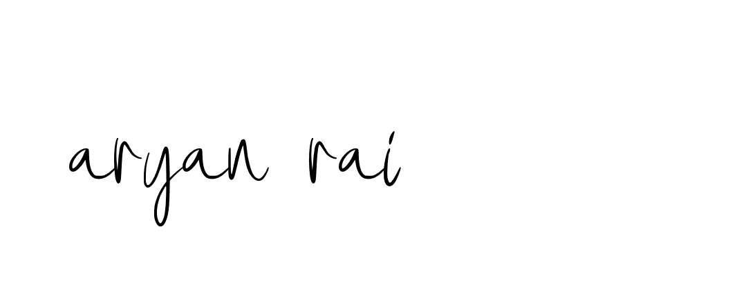 Signature of aryan-rai