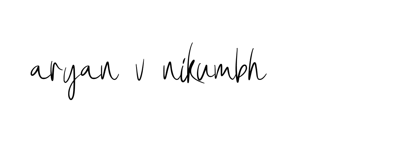 Signature of aryan-v-nikumbh