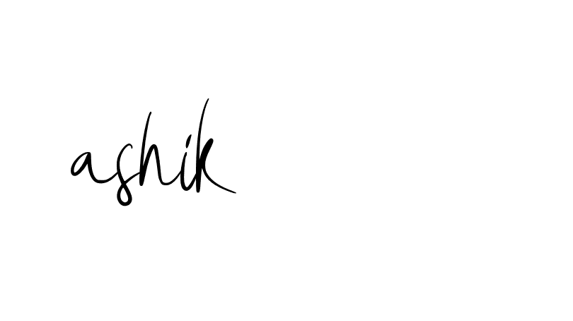 Signature of ashik