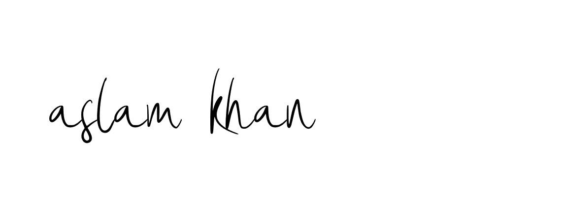 Signature of aslam-khan