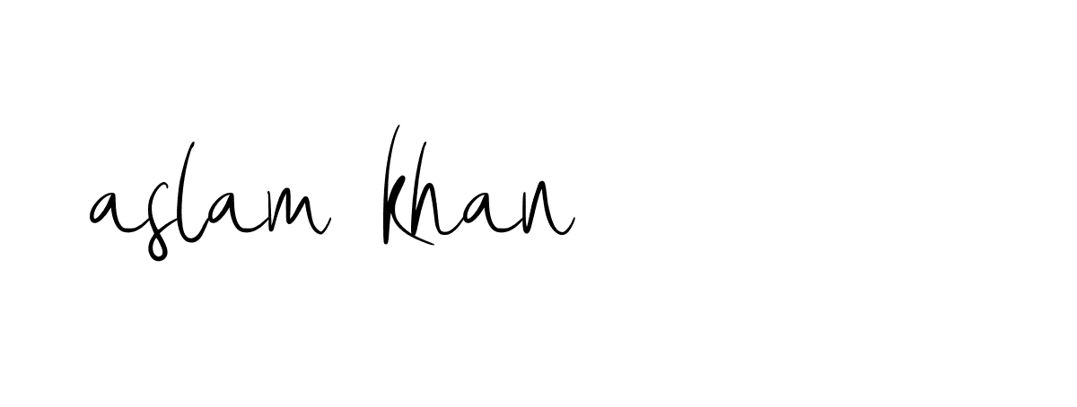 Signature of aslam-khan-