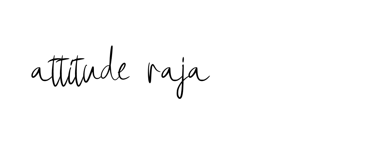 Signature of attitude-raja-