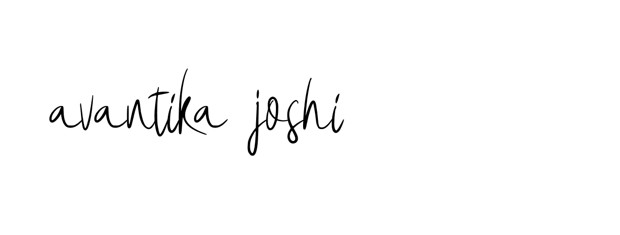 Signature of avantika-joshi-