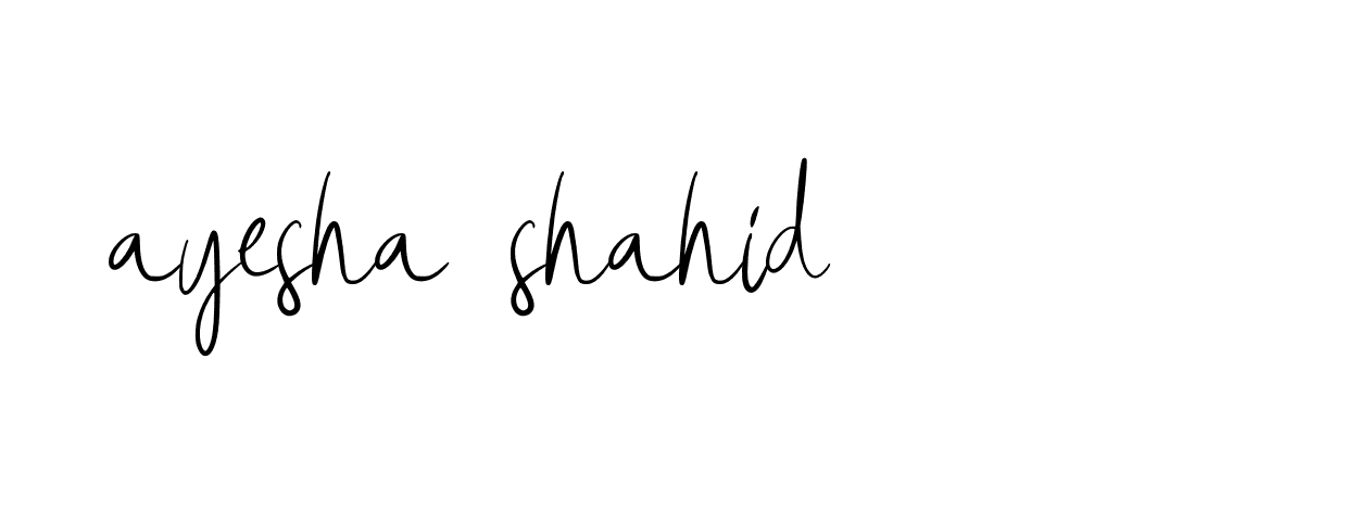 Signature of ayesha-shahid