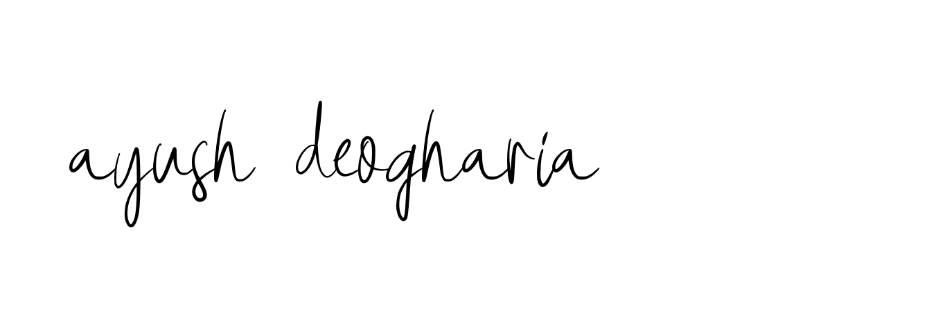 Signature of ayush-deogharia