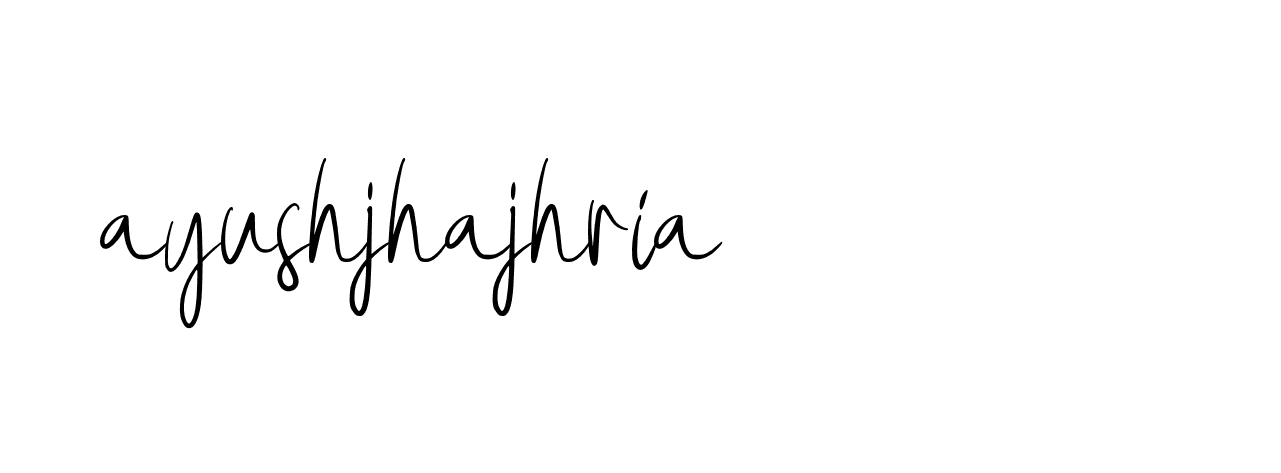 Signature of ayushjhajhria-