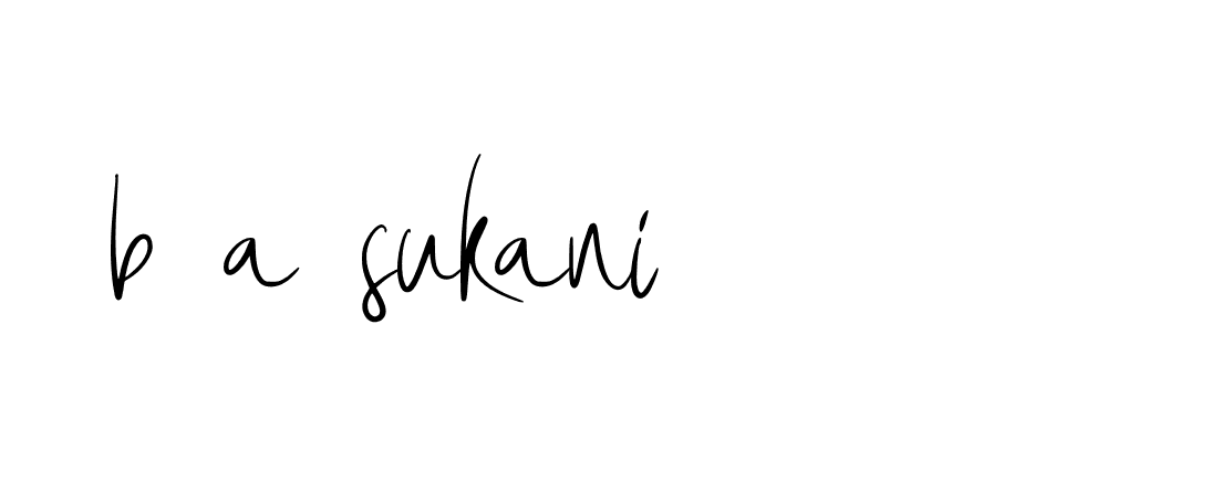 Signature of b-a-sukani