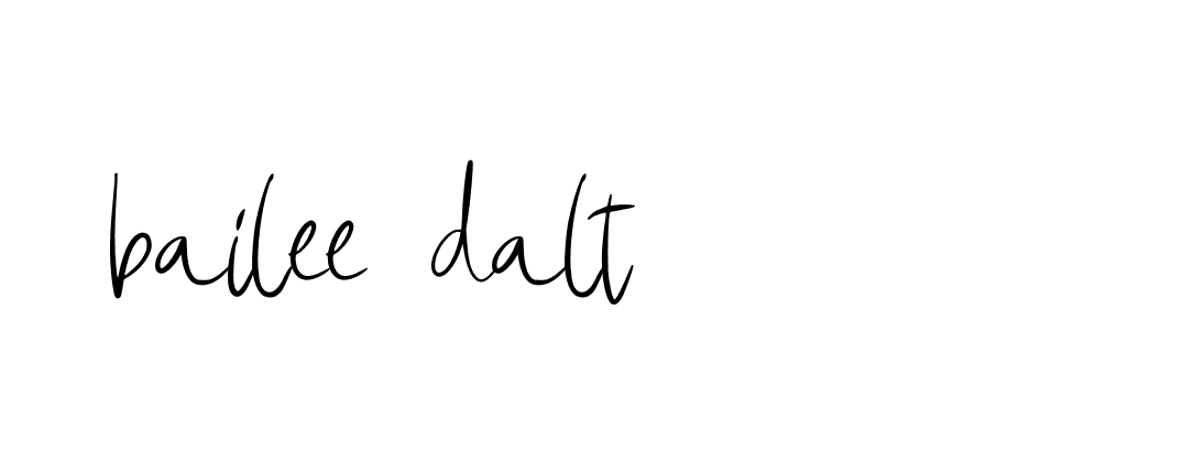 Signature of bailee-dalt