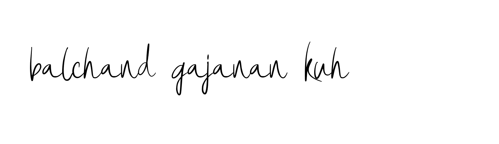 Signature of balchand-gajanan-kuh