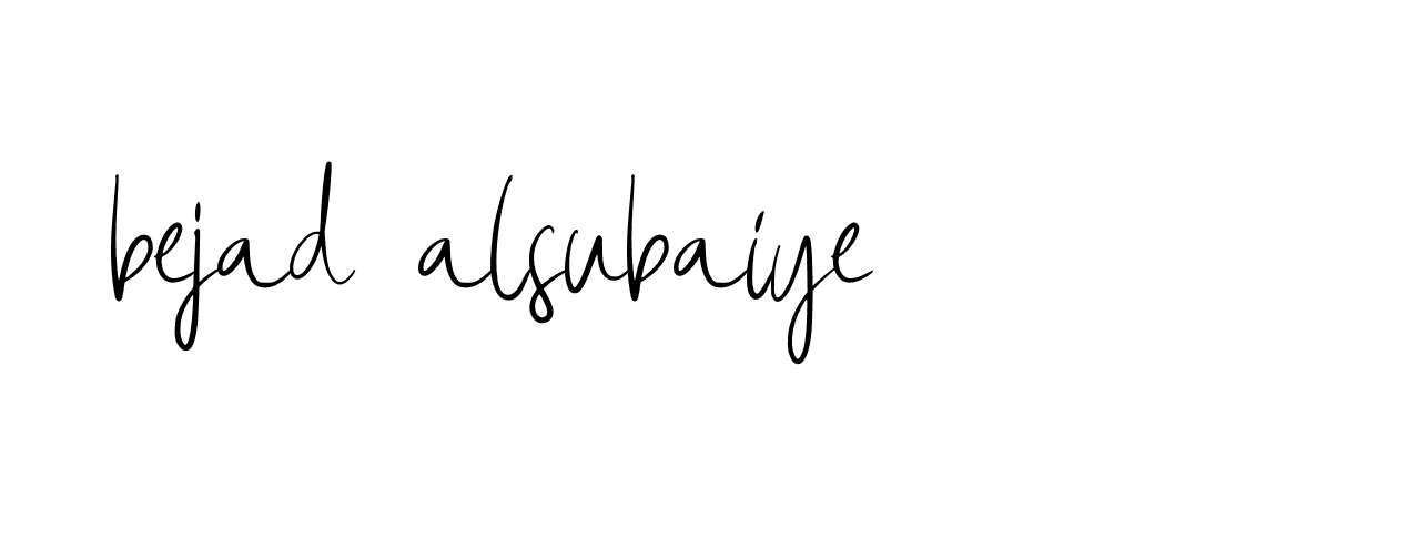 Signature of bejad-alsubaiye