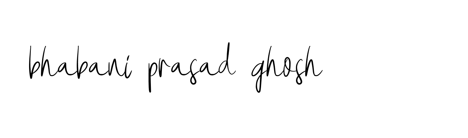 Signature of bhabani-prasad-ghosh