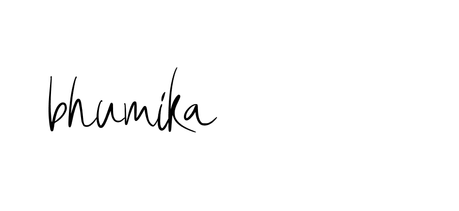 Signature of bhumika