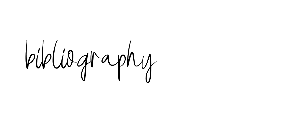 Signature of bibliography