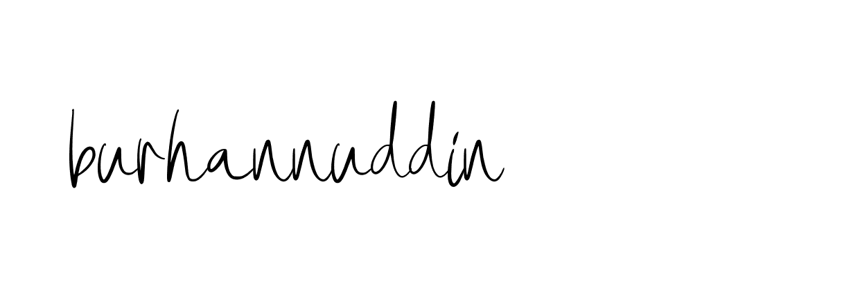 Signature of burhannuddin