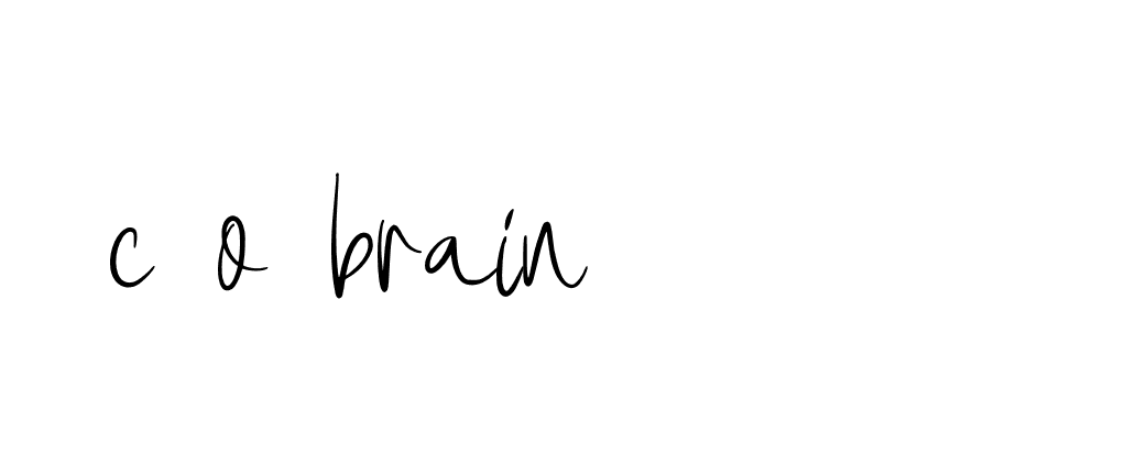 Signature of c-o-brain