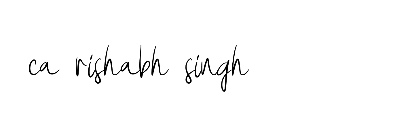 Signature of ca-rishabh-singh-