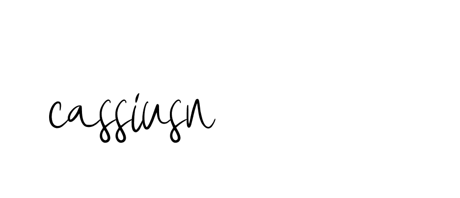 Signature of cassiusn