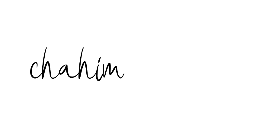 Signature of chahim