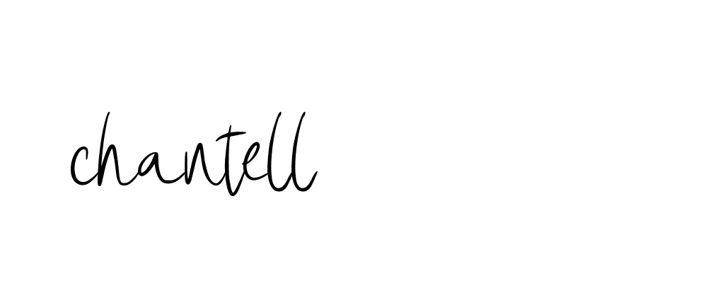 Signature of chantell-