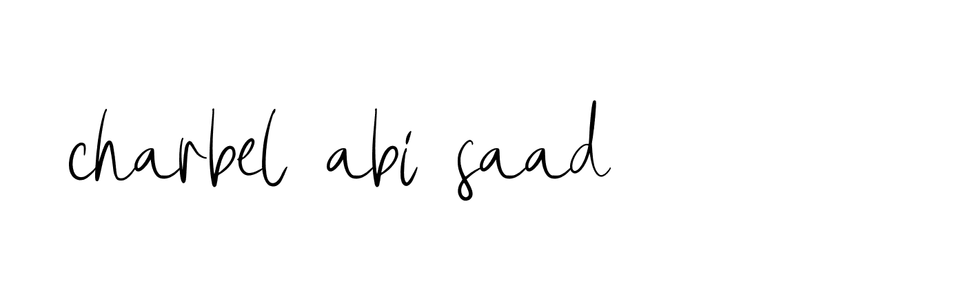 Signature of charbel-abi-saad