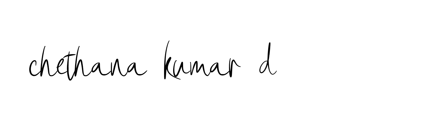 Signature of chethana-kumar-d