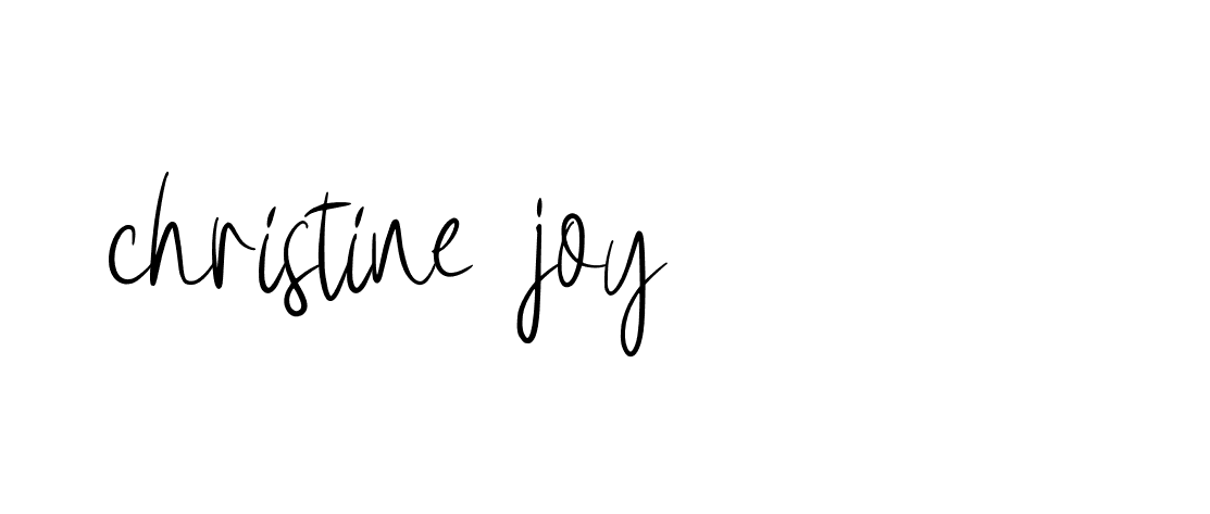 Signature of christine-joy