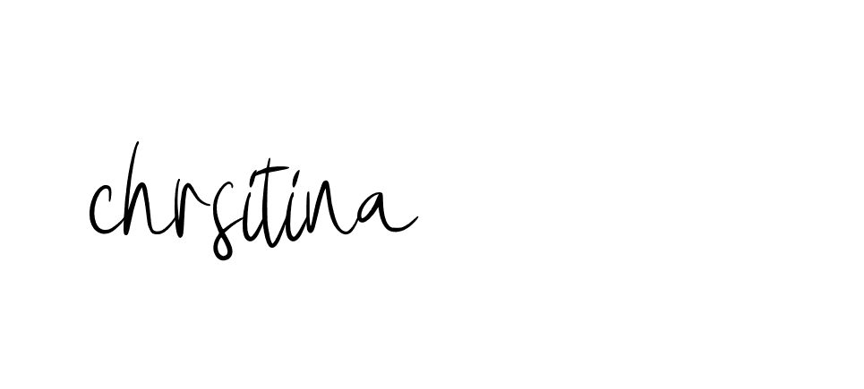 Signature of chrsitina