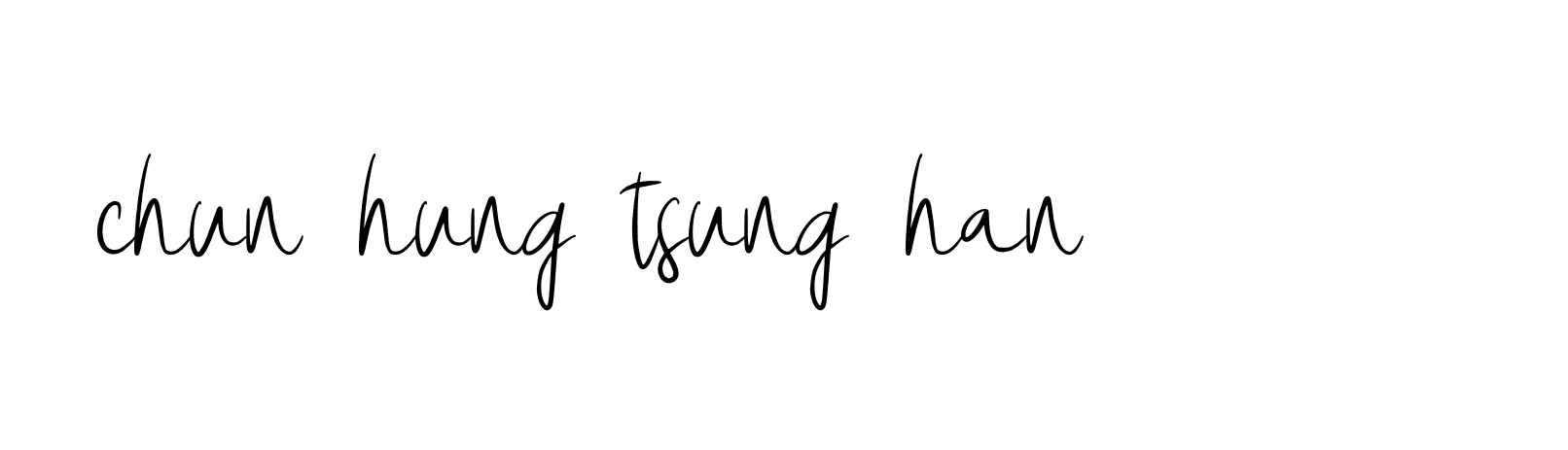 Signature of chun-hung-tsung-han