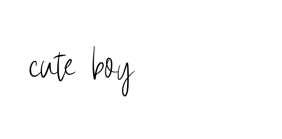 Signature of cute-boy