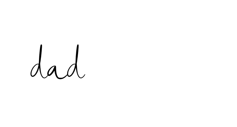 Signature of dad