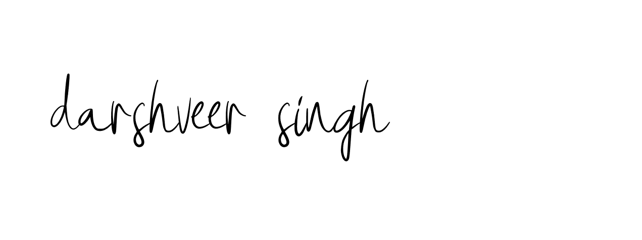 Signature of darshveer-singh