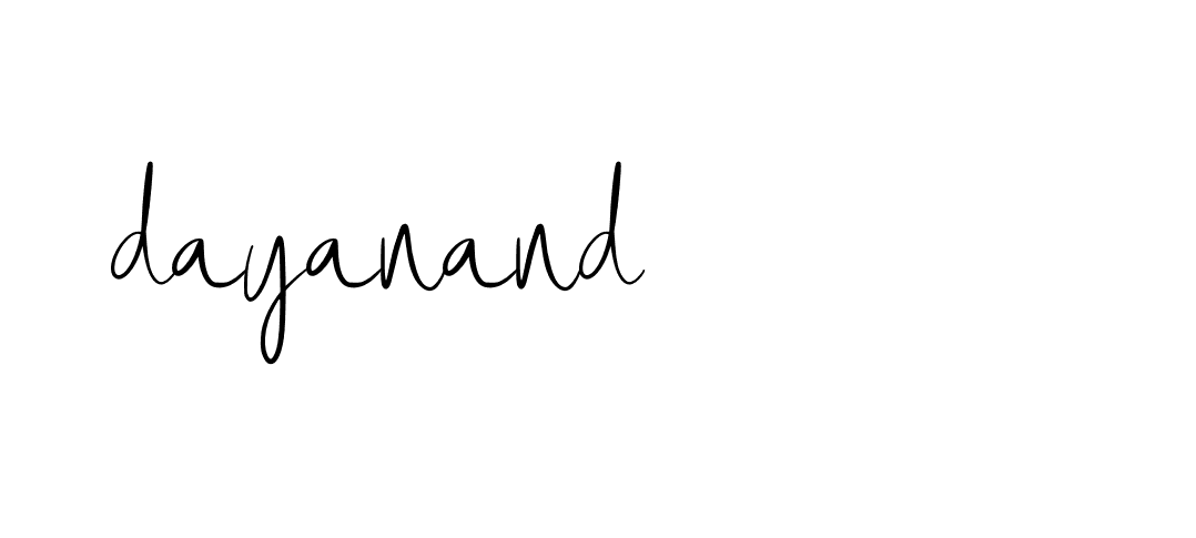 Signature of dayanand