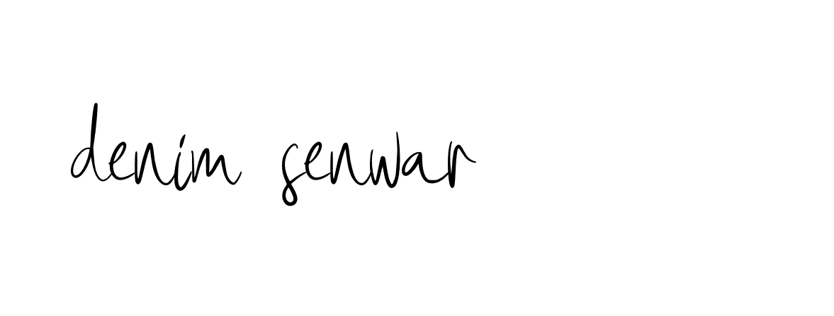 Signature of denim-senwar