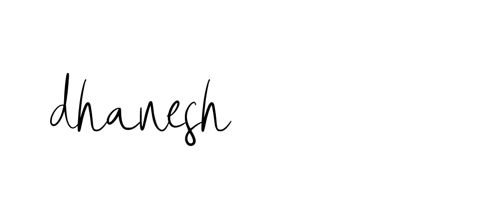 Signature of dhanesh