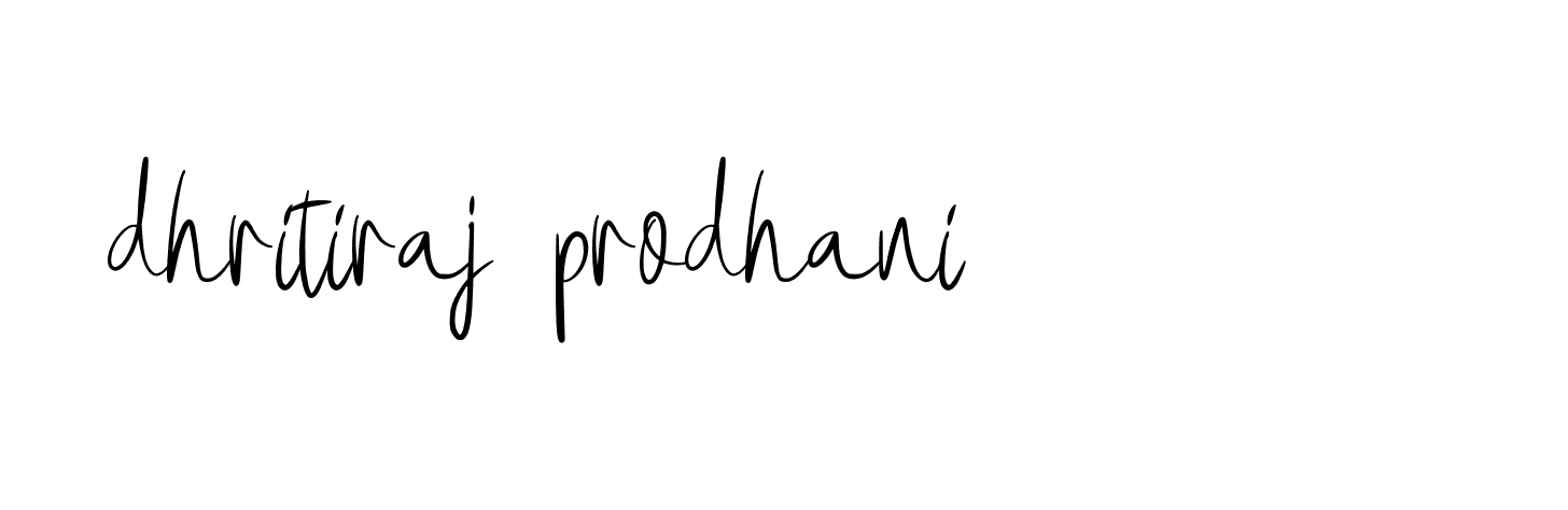 Signature of dhritiraj-prodhani-