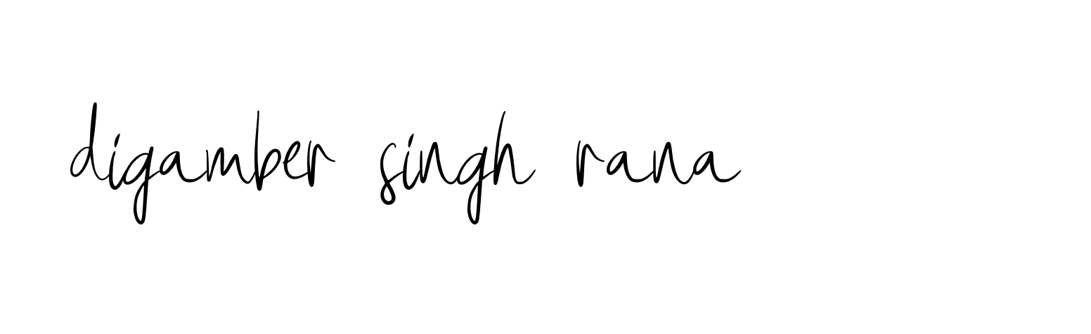 Signature of digamber-singh-rana