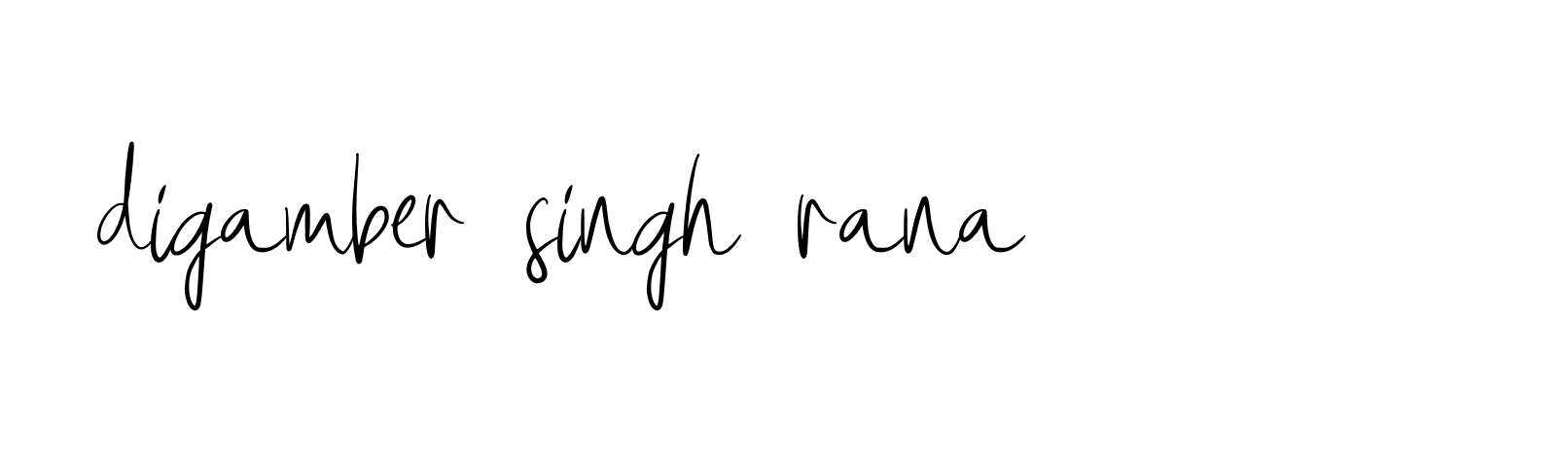 Signature of digamber-singh-rana-