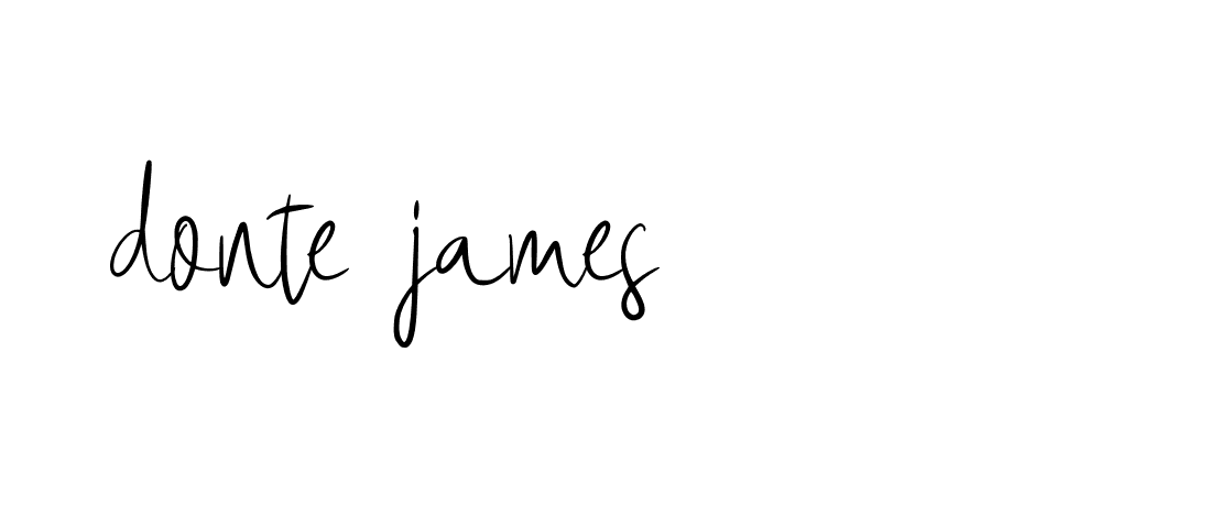 Signature of donte-james