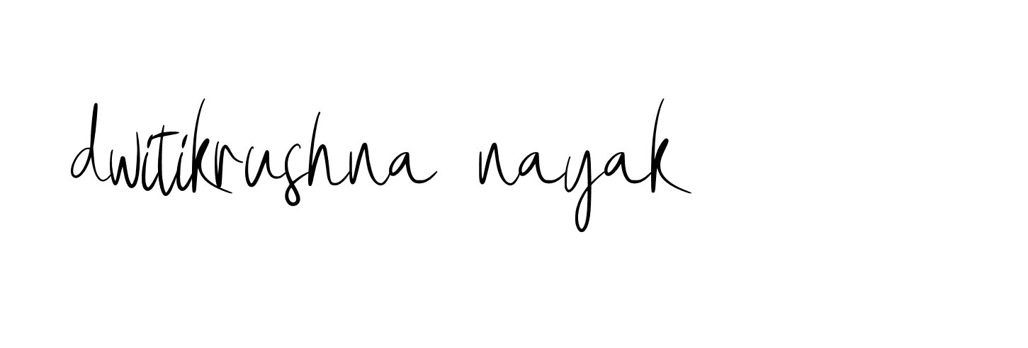 Signature of dwitikrushna-nayak