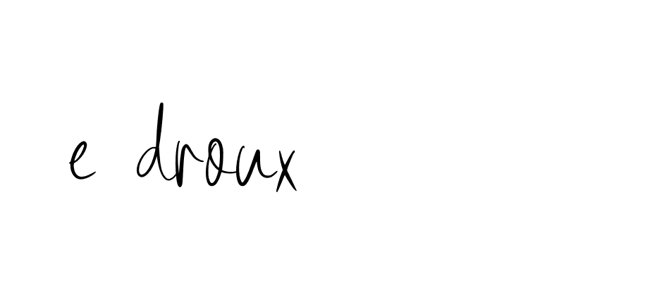 Signature of e-droux