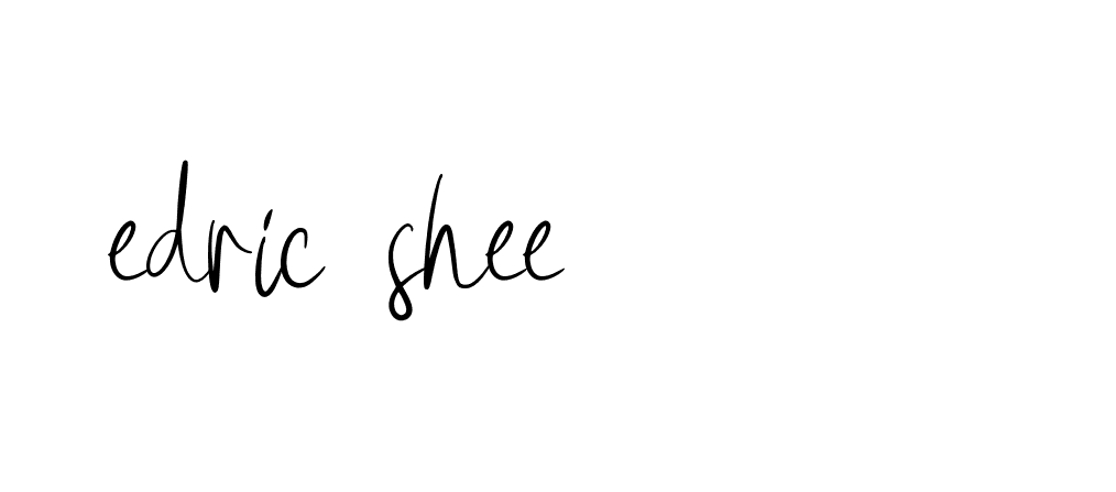 Signature of edric-shee