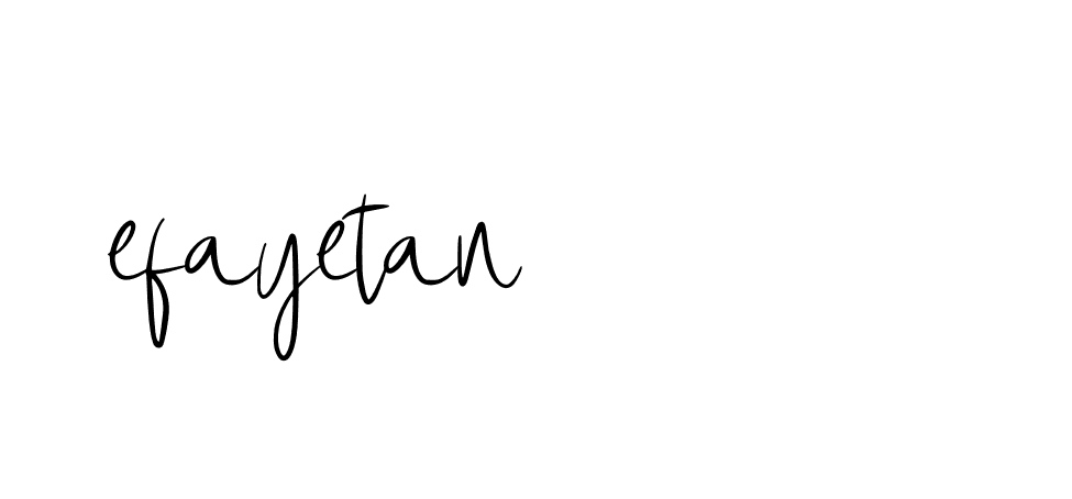 Signature of efayetan