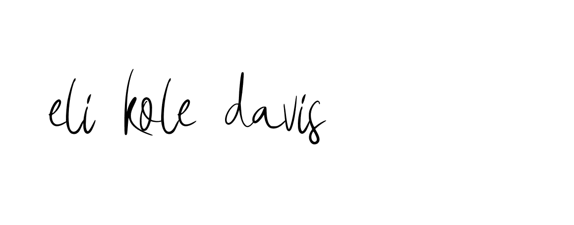 Signature of eli-kole-davis