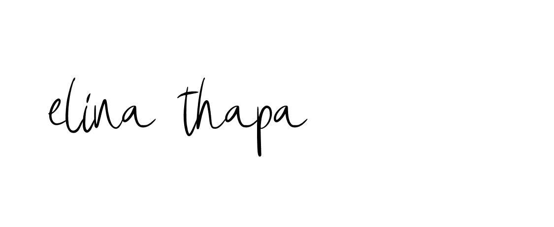 Signature of elina-thapa