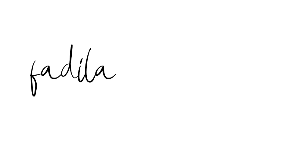 Signature of fadila-