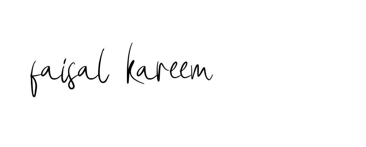 Signature of faisal-kareem